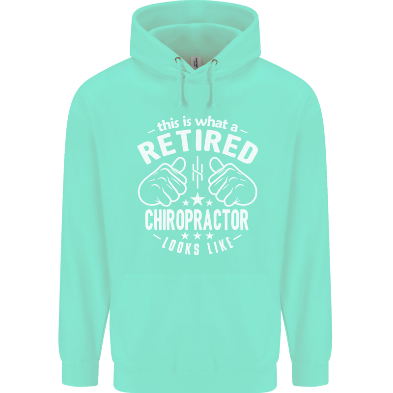 A Retired Chiropractor Looks Like Mens 80% Cotton Hoodie Peppermint