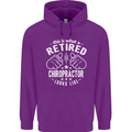 A Retired Chiropractor Looks Like Mens 80% Cotton Hoodie Purple