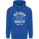 A Retired Chiropractor Looks Like Mens 80% Cotton Hoodie Royal Blue