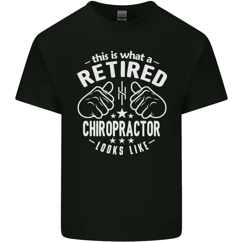 A Retired Chiropractor Looks Like Mens Cotton T-Shirt Tee Top Black