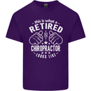 A Retired Chiropractor Looks Like Mens Cotton T-Shirt Tee Top Purple