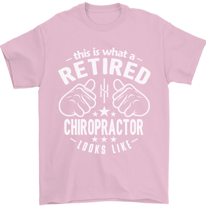 A Retired Chiropractor Looks Like Mens T-Shirt Cotton Gildan Light Pink