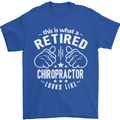 A Retired Chiropractor Looks Like Mens T-Shirt Cotton Gildan Royal Blue