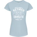 A Retired Chiropractor Looks Like Womens Petite Cut T-Shirt Light Blue