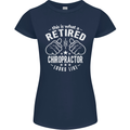 A Retired Chiropractor Looks Like Womens Petite Cut T-Shirt Navy Blue