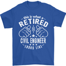 A Retired Civil Engineer Looks Like Mens T-Shirt Cotton Gildan Royal Blue