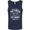 A Retired Civil Engineer Looks Like Mens Vest Tank Top Navy Blue