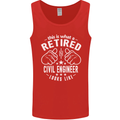 A Retired Civil Engineer Looks Like Mens Vest Tank Top Red