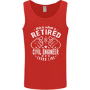 A Retired Civil Engineer Looks Like Mens Vest Tank Top Red
