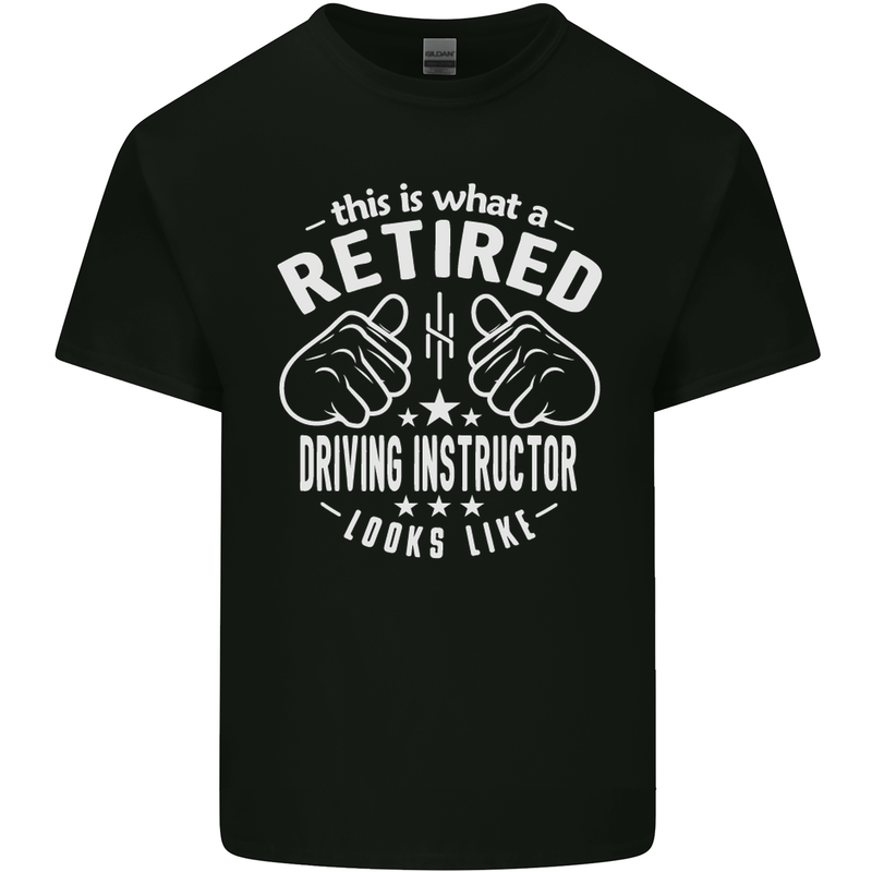 A Retired Driving Instructor Looks Like Mens Cotton T-Shirt Tee Top Black