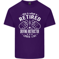 A Retired Driving Instructor Looks Like Mens Cotton T-Shirt Tee Top Purple
