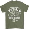 A Retired Driving Instructor Looks Like Mens T-Shirt Cotton Gildan Military Green