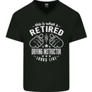 A Retired Driving Instructor Looks Like Mens V-Neck Cotton T-Shirt Black