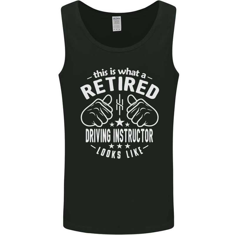 A Retired Driving Instructor Looks Like Mens Vest Tank Top Black