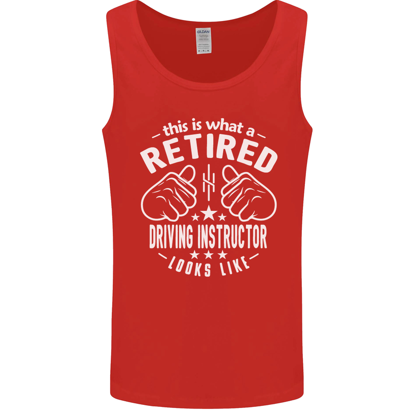 A Retired Driving Instructor Looks Like Mens Vest Tank Top Red