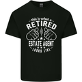A Retired Estate Agent Looks Like Mens Cotton T-Shirt Tee Top Black