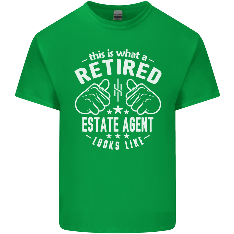 A Retired Estate Agent Looks Like Mens Cotton T-Shirt Tee Top Irish Green