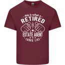 A Retired Estate Agent Looks Like Mens Cotton T-Shirt Tee Top Maroon