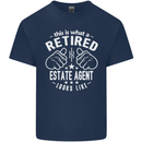 A Retired Estate Agent Looks Like Mens Cotton T-Shirt Tee Top Navy Blue