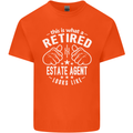 A Retired Estate Agent Looks Like Mens Cotton T-Shirt Tee Top Orange