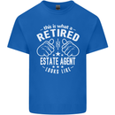 A Retired Estate Agent Looks Like Mens Cotton T-Shirt Tee Top Royal Blue
