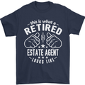 A Retired Estate Agent Looks Like Mens T-Shirt Cotton Gildan Navy Blue