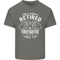 A Retired Firefighter Looks Like Mens Cotton T-Shirt Tee Top Charcoal