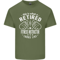 A Retired Fitness Instructor Looks Like Mens Cotton T-Shirt Tee Top Military Green