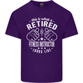 A Retired Fitness Instructor Looks Like Mens Cotton T-Shirt Tee Top Purple