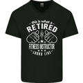 A Retired Fitness Instructor Looks Like Mens V-Neck Cotton T-Shirt Black