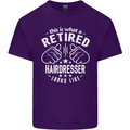 A Retired Hairdresser Looks Like Mens Cotton T-Shirt Tee Top Purple