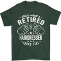 A Retired Hairdresser Looks Like Mens T-Shirt Cotton Gildan Forest Green