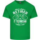 A Retired IT Technician Looks Like Mens Cotton T-Shirt Tee Top Irish Green