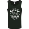 A Retired IT Technician Looks Like Mens Vest Tank Top Black