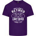 A Retired Lorry Driver Looks Like Mens Cotton T-Shirt Tee Top Purple