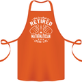A Retired Mathematician Looks Like Cotton Apron 100% Organic Orange