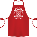 A Retired Mathematician Looks Like Cotton Apron 100% Organic Red
