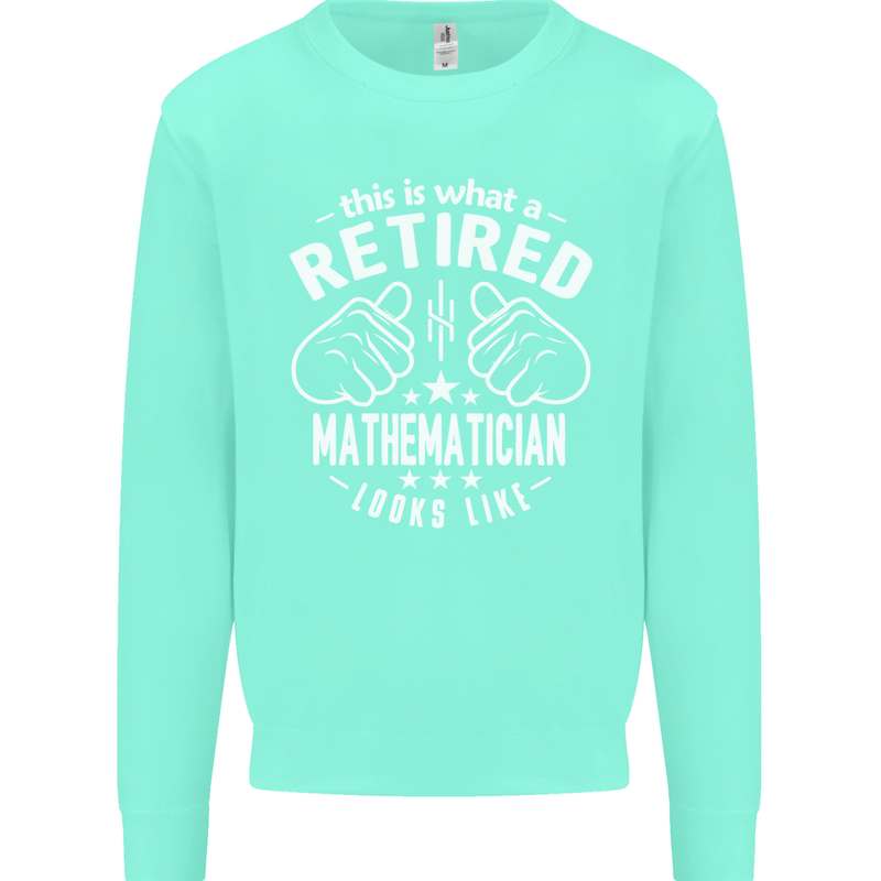 A Retired Mathematician Looks Like Mens Sweatshirt Jumper Peppermint
