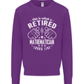 A Retired Mathematician Looks Like Mens Sweatshirt Jumper Purple