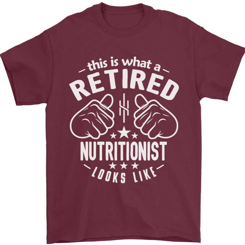 A Retired Nutritionist Looks Like Mens T-Shirt Cotton Gildan Maroon