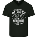 A Retired Nutritionist Looks Like Mens V-Neck Cotton T-Shirt Black