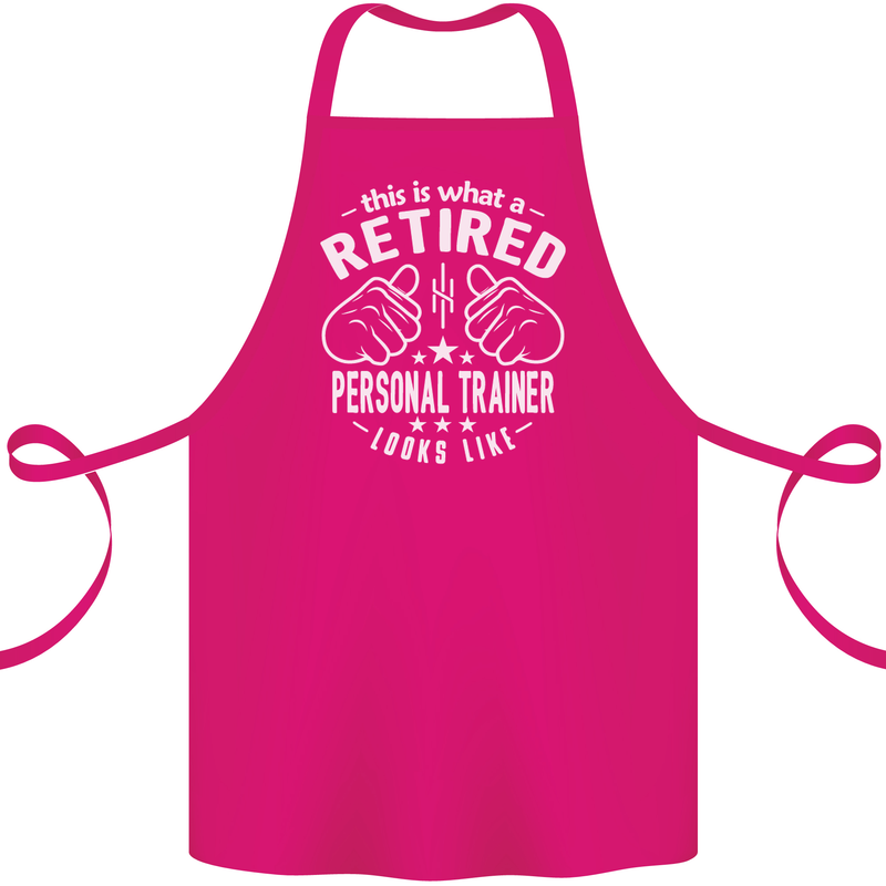 A Retired Personal Trainer Looks Like Cotton Apron 100% Organic Pink