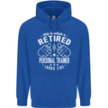 A Retired Personal Trainer Looks Like Mens 80% Cotton Hoodie Royal Blue