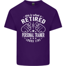 A Retired Personal Trainer Looks Like Mens Cotton T-Shirt Tee Top Purple