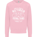 A Retired Personal Trainer Looks Like Mens Sweatshirt Jumper Light Pink