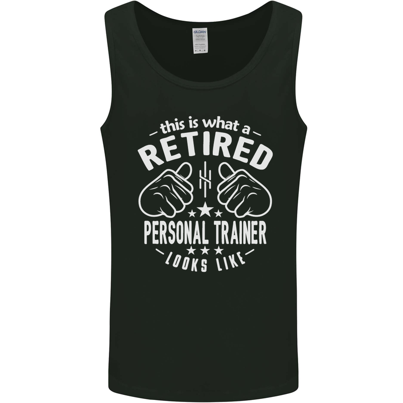 A Retired Personal Trainer Looks Like Mens Vest Tank Top Black