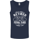 A Retired Personal Trainer Looks Like Mens Vest Tank Top Navy Blue