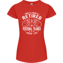 A Retired Personal Trainer Looks Like Womens Petite Cut T-Shirt Red