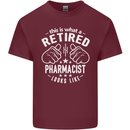 A Retired Pharmacist Looks Like Mens Cotton T-Shirt Tee Top Maroon
