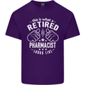 A Retired Pharmacist Looks Like Mens Cotton T-Shirt Tee Top Purple